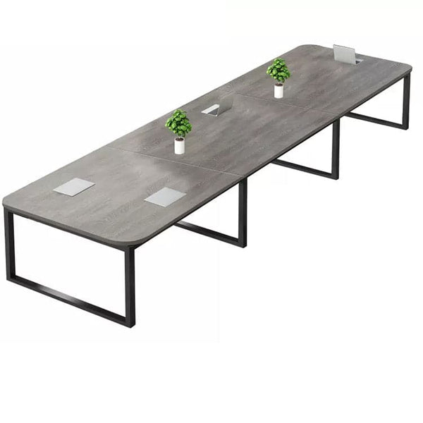 会議テーブル　ミーティングテーブル　テーブル デスク ワークデスク  長方形テーブル　スチールフレーム　スチール脚　コードホール　  HYZ-441