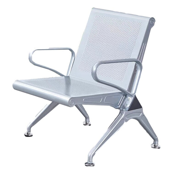 ベンチ　待合椅子　まちあい　ローチェア　待合室椅子　診療所椅子　アームレスト　スチールフレーム　アジャスター　シンプル   YLY-405