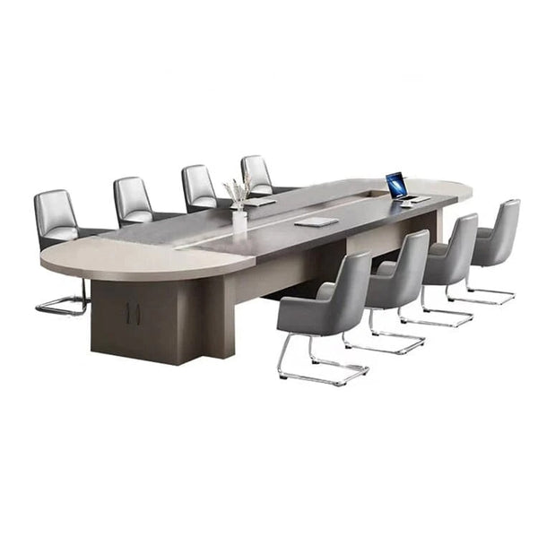 ミーティングテーブル　会議テーブル　会議用テーブル　高級感　おしゃれ　重厚感　スタイリッシュデ　収納スペース　ワイヤリングBOX  HYZ-422