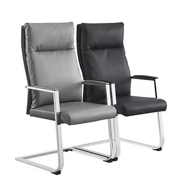 チェア　オフィスチェア　ワークチェア　事務椅子　ワーク椅子　椅子　レザー張り　人間工学　肘掛け　高密度ウレタンフォーム　座面ベース　ガスシリンダー　ナイロン脚　メッキ　モダン   BGY-424