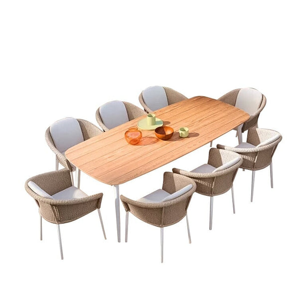 アウトドアセット　アウトドアチェア　センターテーブル　丸テーブル　1人掛け　人間工学　ＰＥラタン　シック   ナチュラル　HWZH-455