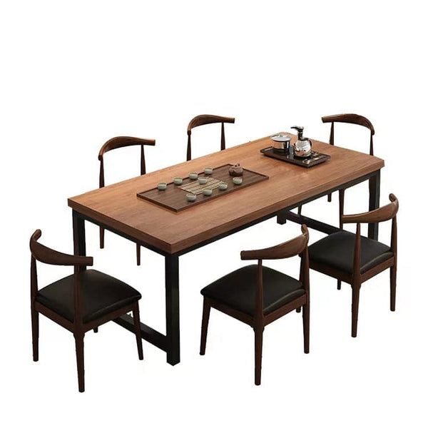 テーブル　ティーテーブル　センターテーブル　ローテーブル　リビングテーブル　木製天板　スチールフレーム　おしゃれ　木目調　アジャスター　CSZ-404