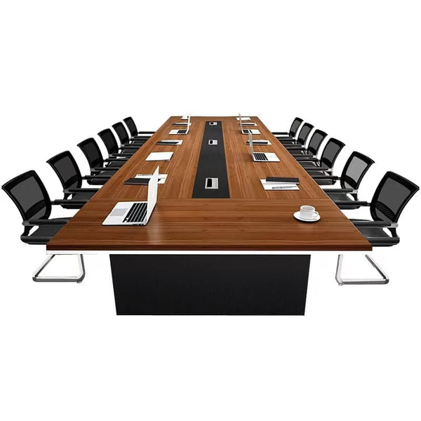 ミーティングテーブル　会議テーブル　R仕上げ　メラミン化粧板　エコ素材　シンプル　 HYZ-413