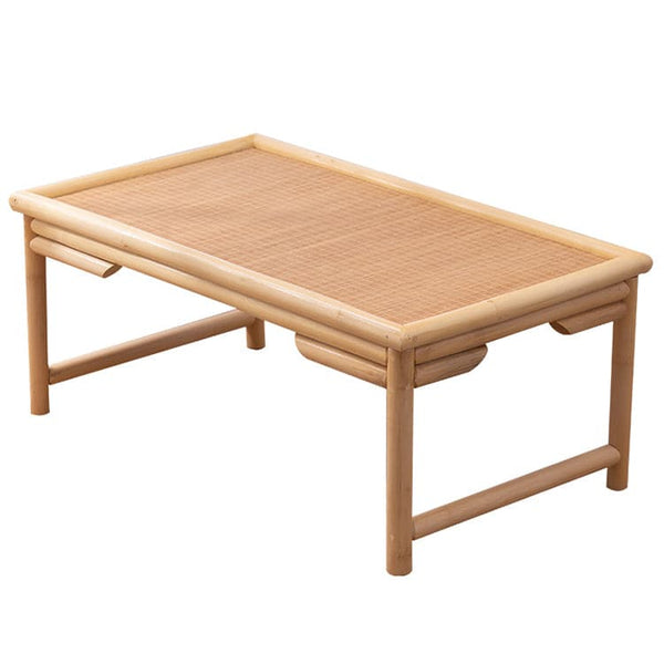 テーブル　ティーテーブル　センターテーブル　ローテーブル　休憩スペース　自然な風合い　涼しい　通気性　籐編み　ワニス仕上げ  CSZ-408
