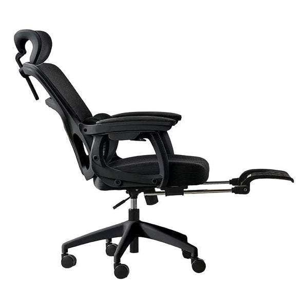 チェア　オフィスチェア　ワークチェア　事務椅子　ワーク椅子　椅子　回転チェア　ヘッドレスト　可動式肘掛け　二重充填　フットレスト ガスシリンダー　スタイリッシュ   BGY-442